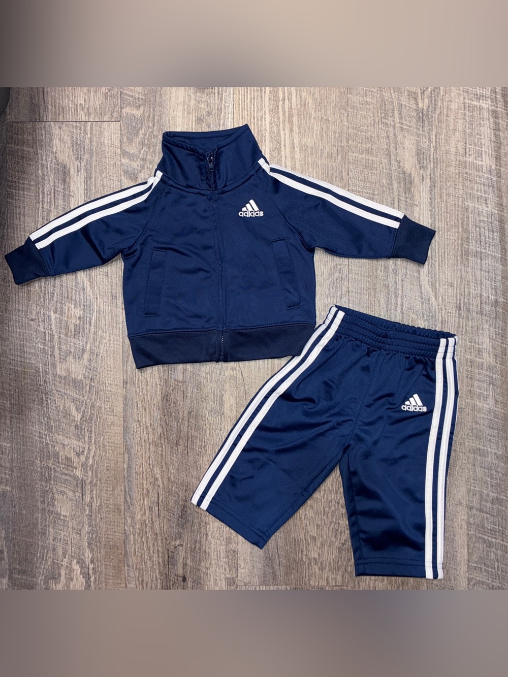 Adidas Baby Track Suit, navy - size 3 months